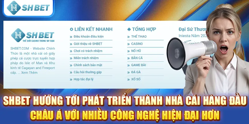 SHBET hướng tới phát triển thành nhà cái hàng đầu châu Á với nhiều công nghệ hiện đại hơn